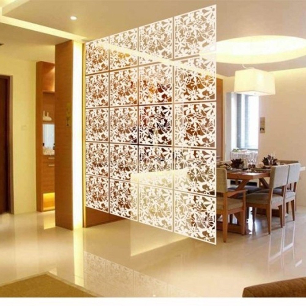 Partition Screen Divider - 9개입 속이 빈 패턴의 걸이식 파티션