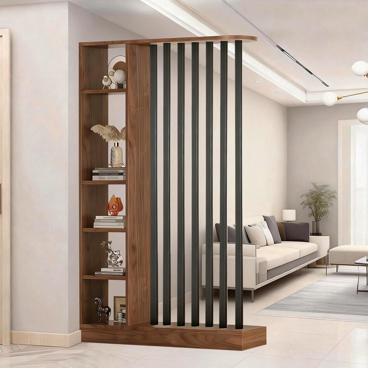Partition Screen Divider - 바닥부터 천장까지 이어지는 선반 및 수납장이