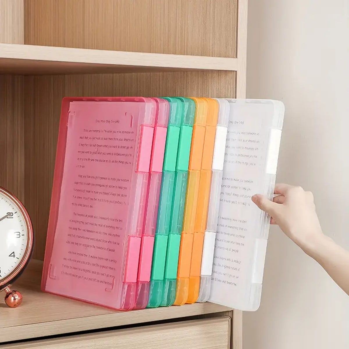 File Cabinet - 1pc 다층 휴대용 파일 상자, 휴대용