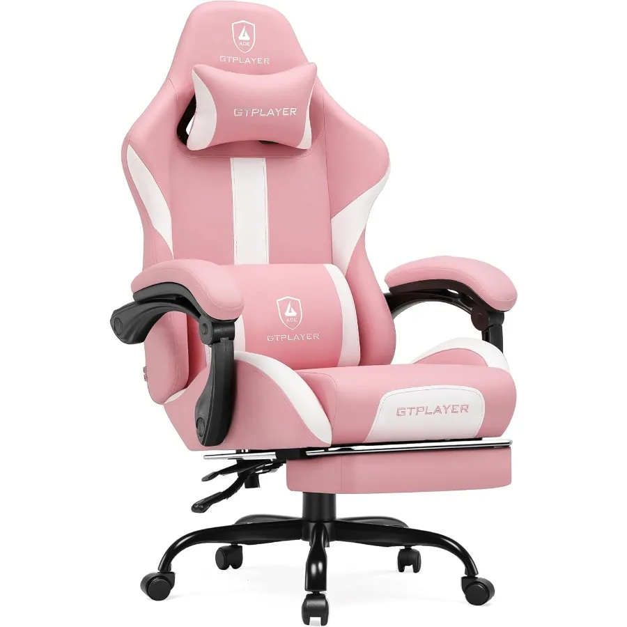 Office Chair Cushion - 발 받침대와 포켓 스프링 쿠션이 있는