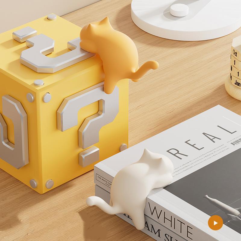 Desk Organizer - 귀여운 고양이 모양의 테이블 걸이 3개