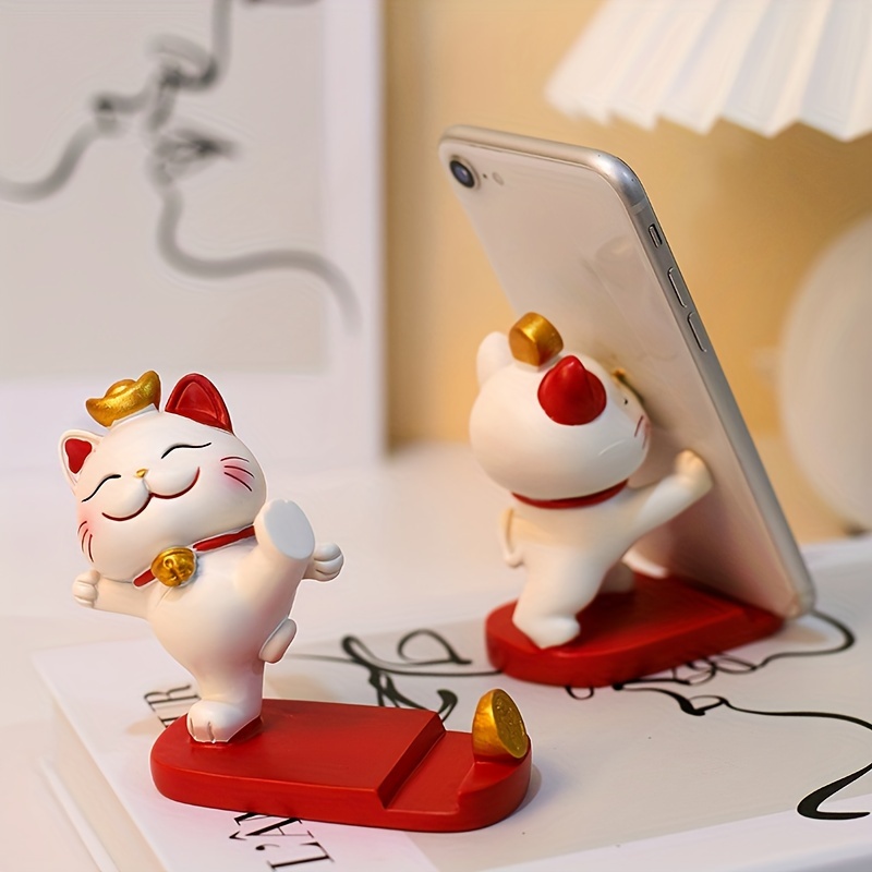 Mobile Pedestal Cabinet - 럭키캣 오피스 귀여운 고양이 스탠드 휴대폰