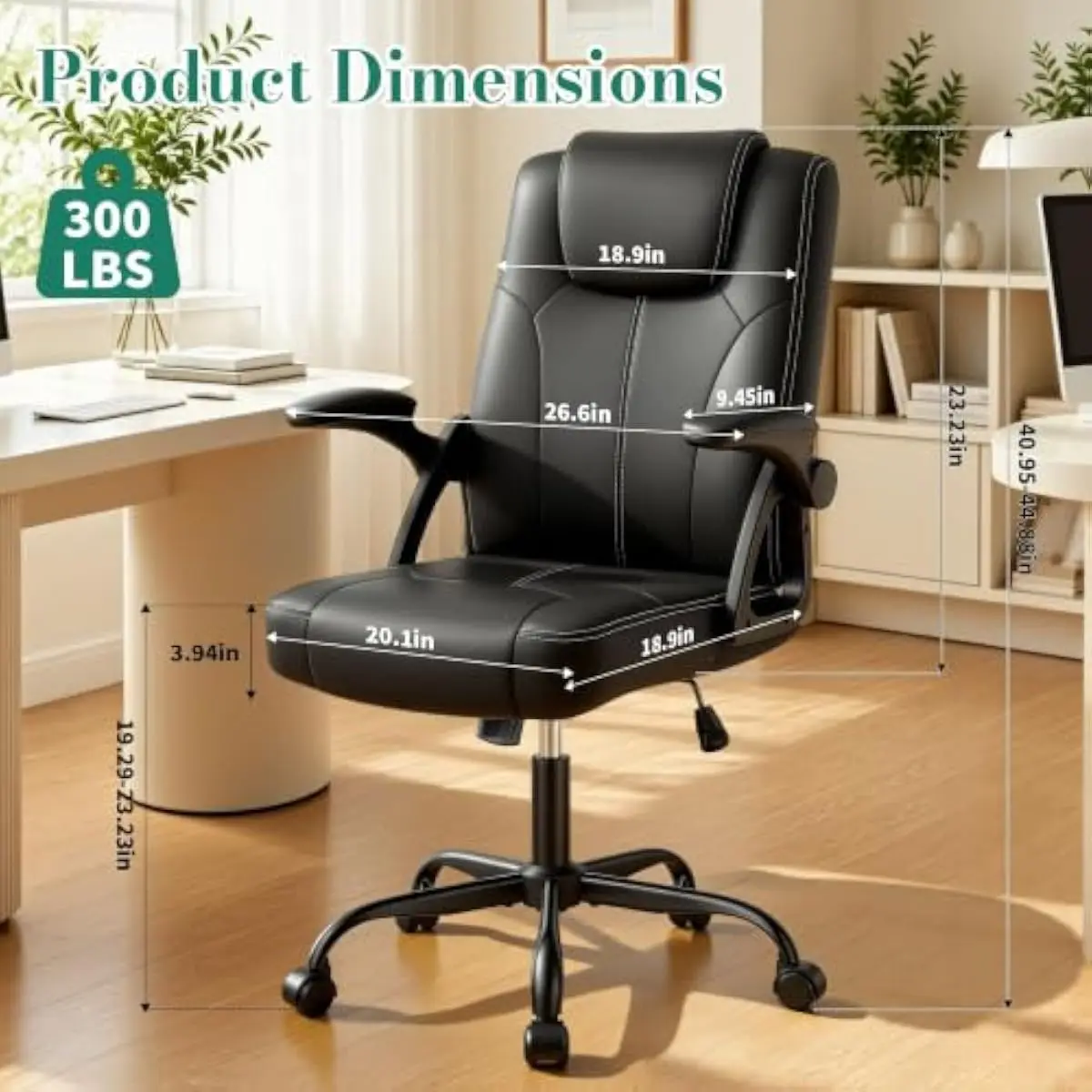 360도 회전이 가능한 베이스와 최대 125도까지 조절 - Office Chair 리뷰 및 가격