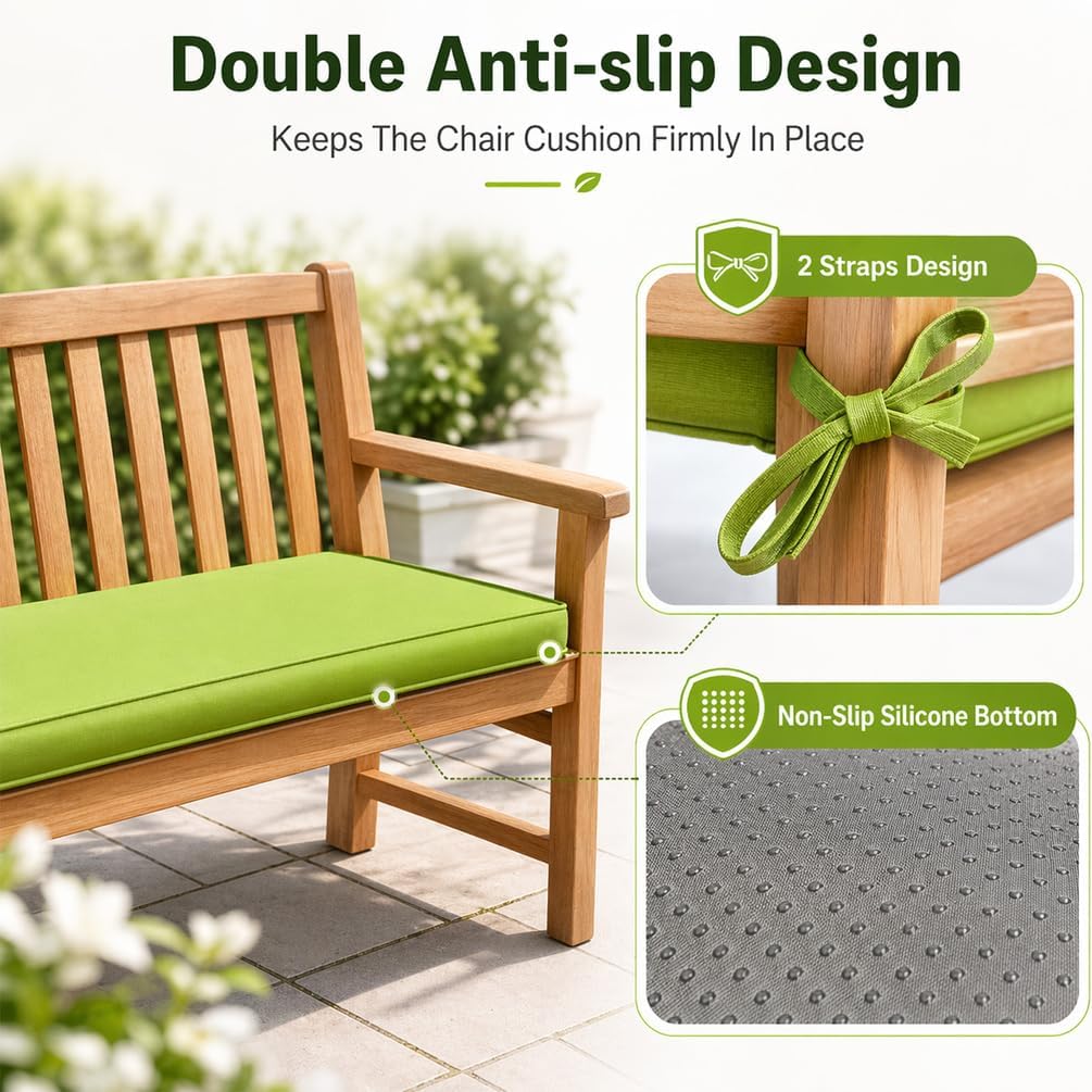 맞춤형 야외 정원 벤치 쿠션, 세탁 가능한 커버가 있는 - Office Chair Cushion 리뷰 및 가격