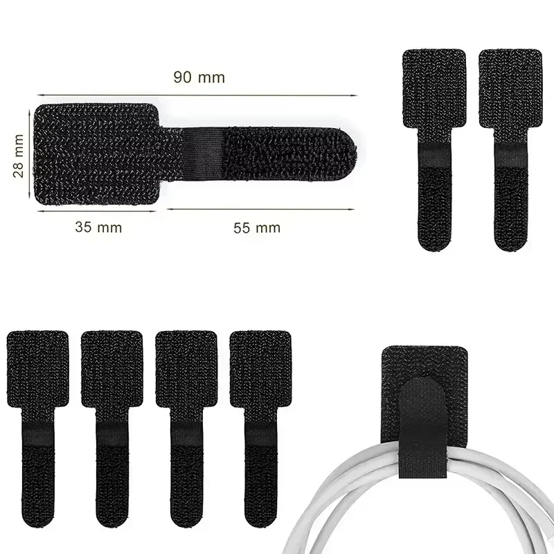 재사용 가능한 케이블 타이, 새로운 고정식 와이어 정리 - Desk Organizer 리뷰 및 가격