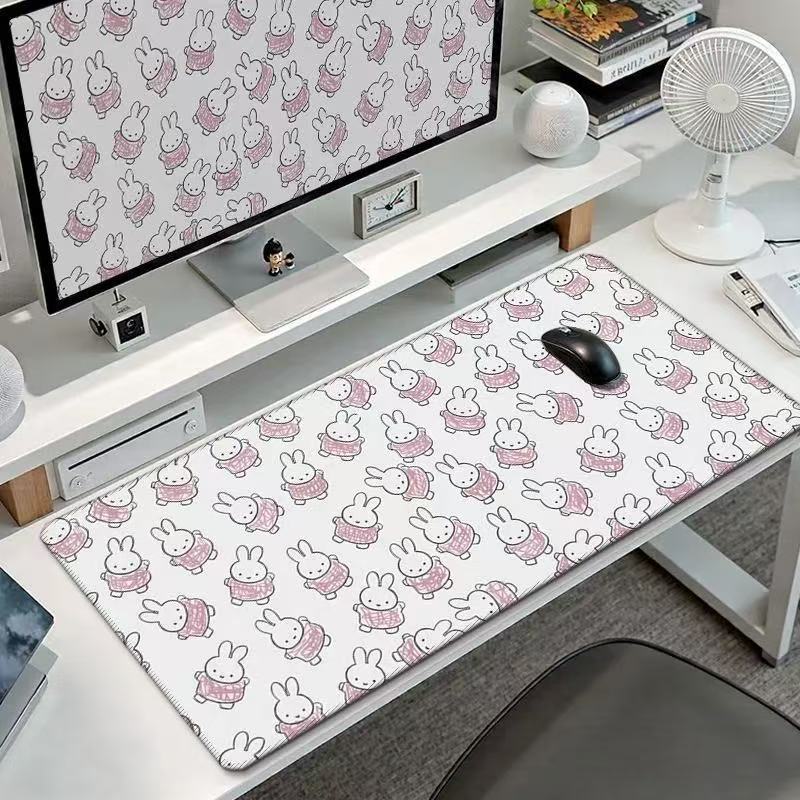 귀여운 미피 토끼 대형 마우스 패드 카와이 토끼 헤드폰 - Office Furniture Brands 리뷰 및 가격