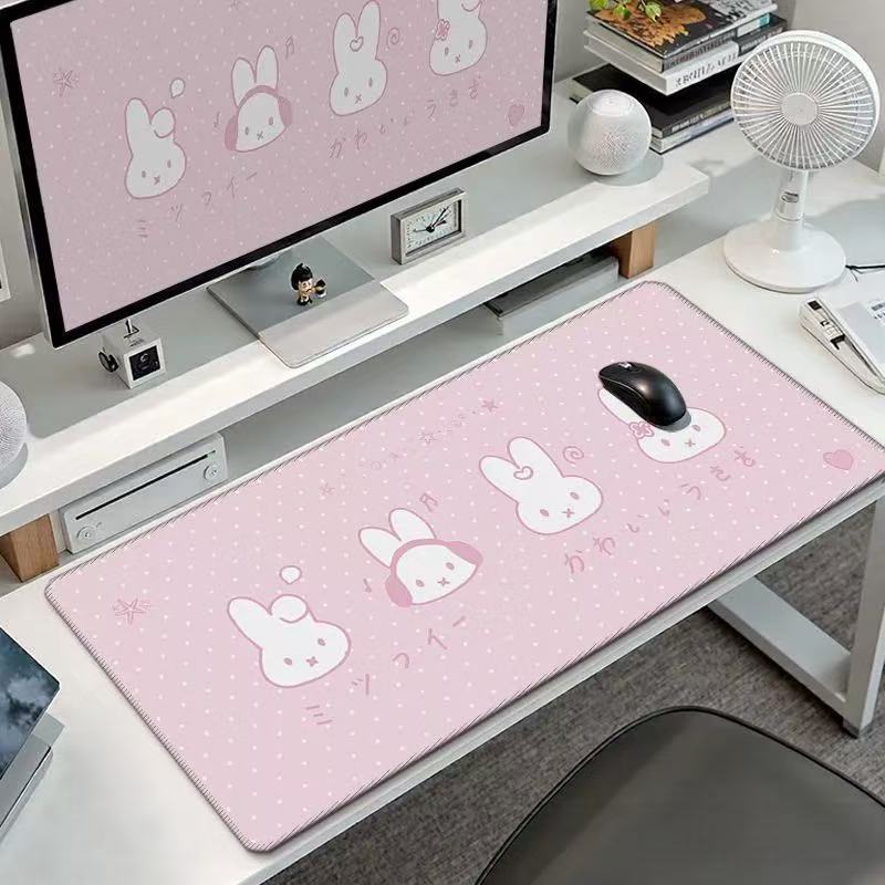 귀여운 미피 토끼 대형 마우스 패드 카와이 토끼 헤드폰 - Office Furniture Brands 리뷰 및 가격