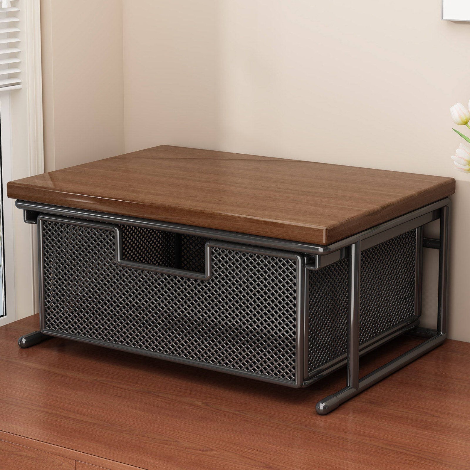 서랍이 있는 프린터 스탠드 공간 절약형 데스크탑 프린터 - Printer Stand 리뷰 및 가격