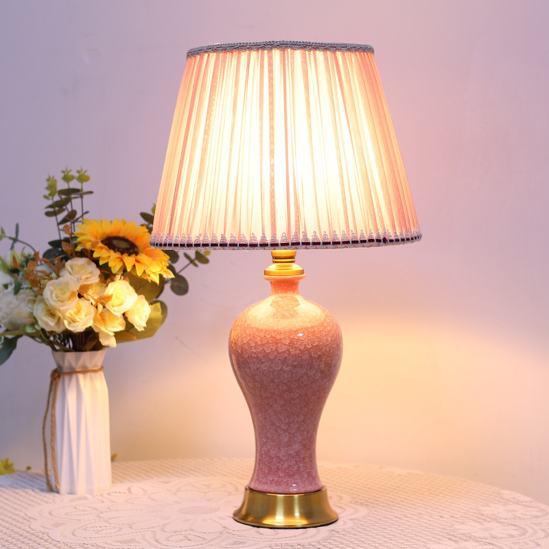 징더전 도자기 꽃병 모양의 탁상 램프, 고급스러운 중국 - Desk Lamp 리뷰 및 가격