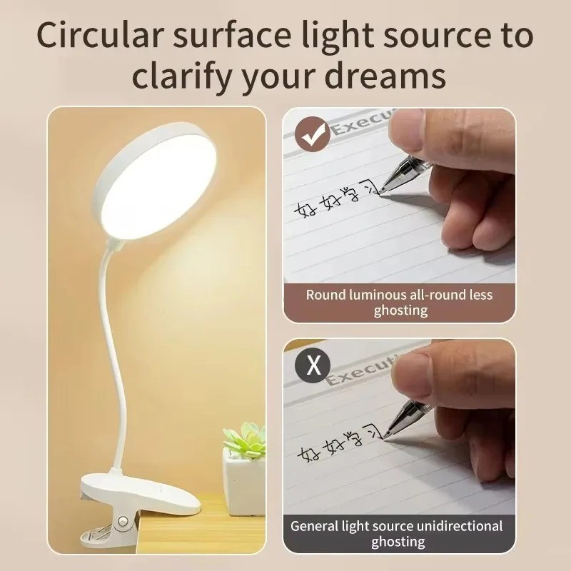 휴대용 USB 충전식 클립형 책상 램프 3가지 색온도  - Desk Lamp 리뷰 및 가격