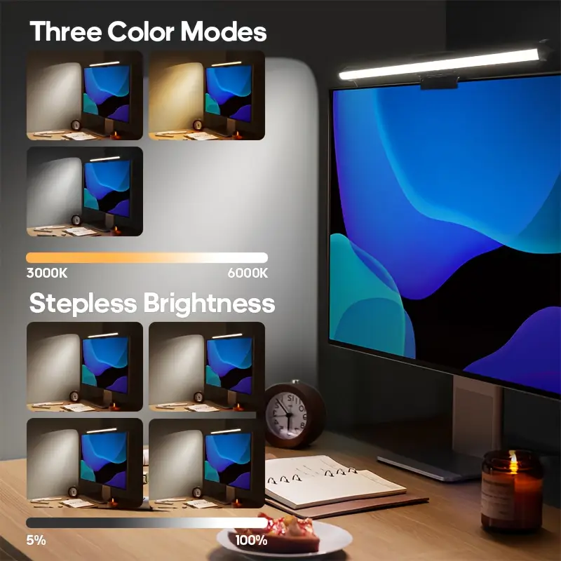 USB LED 데스크 램프 스크린 걸이형 조명 곡선형  - Monitor Stand 리뷰 및 가격