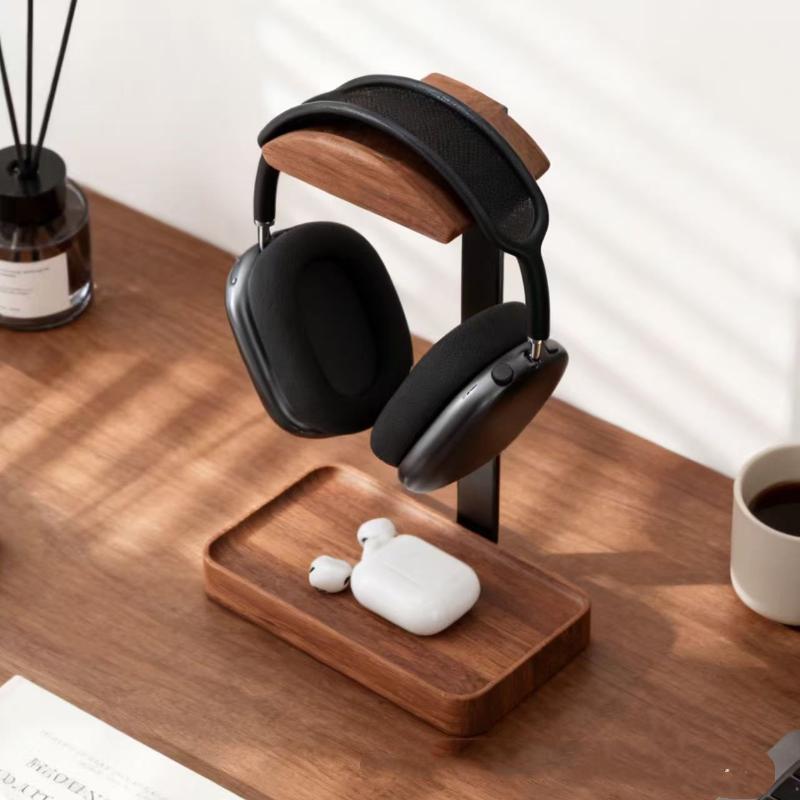 나무 소재의 헤드폰 스탠드, 데스크탑 정리대, 수납 트 - Desk Organizer 리뷰 및 가격