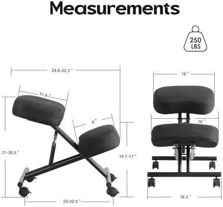 무릎을 꿇고 앉을 수 있는 의자, 린넨 소재, 인체공학 - Office Chair 리뷰 및 가격