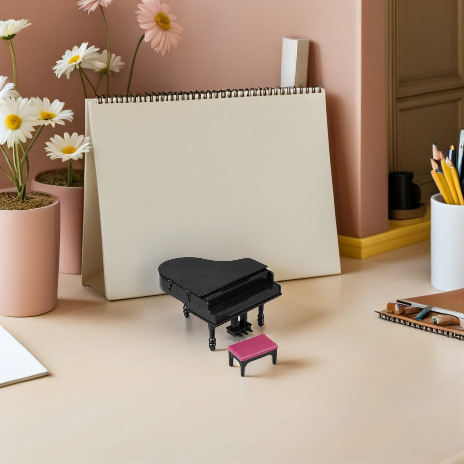 인형의 집을 위한 미니어처 피아노 세트 – 작고 우아한 - Office Stool 리뷰 및 가격